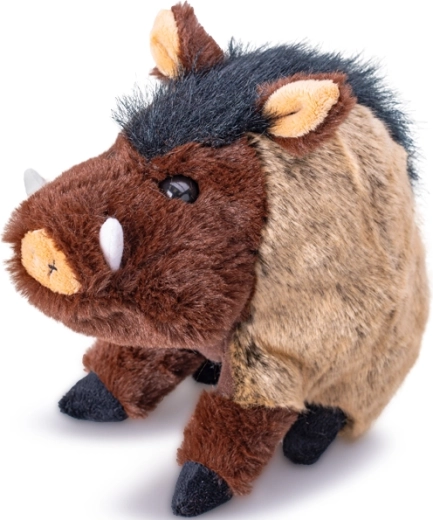 Sanglier en peluche 22 cm – jouet réaliste assis