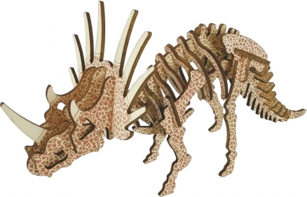 Puzzle 3D en bois Triceratops