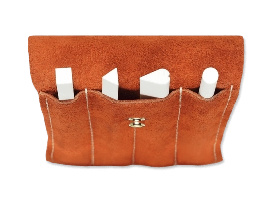 Jeu de limes en céramique SPYDERCO dans un étui en suède