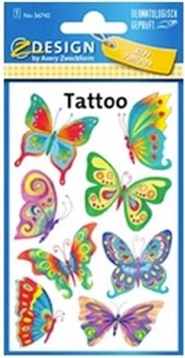 Tatouage papillons - 1 pièce