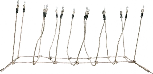 small foot Pont de corde pour enfants pour le jardin et l’aire de jeux