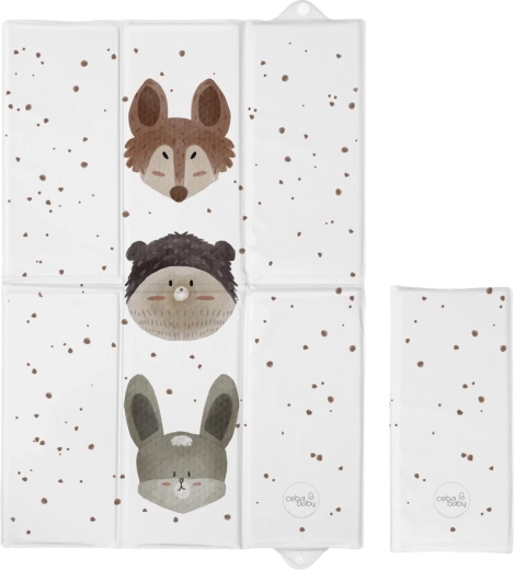 Ceba Baby matelas à langer de voyage basic cute animals 60 × 40 cm