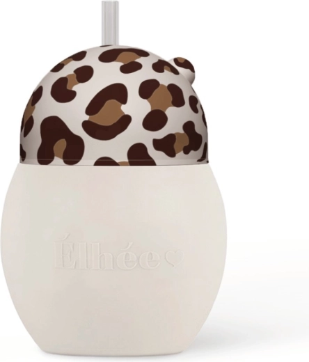 Gobelet d’apprentissage Élhée avec paille Coconut 240 ml Graouu