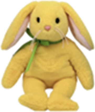 Ty Beanie Babies lapin en peluche jaune 15 cm - 1 pièce