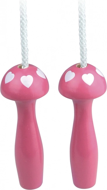 Vilac corde à sauter fuchsia avec petits cœurs