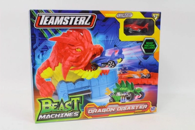 Teamsterz Beast Machines Catastrophe du Dragon – coffret lanceur avec petite voiture