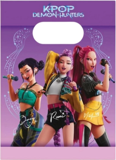 Sacs cadeaux en papier K‑Pop Demon Hunters (4 pcs)