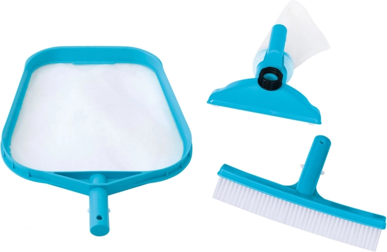 Kit d’accessoires pour le nettoyage de piscine – épuisette, brosse et aspirateur INTEX