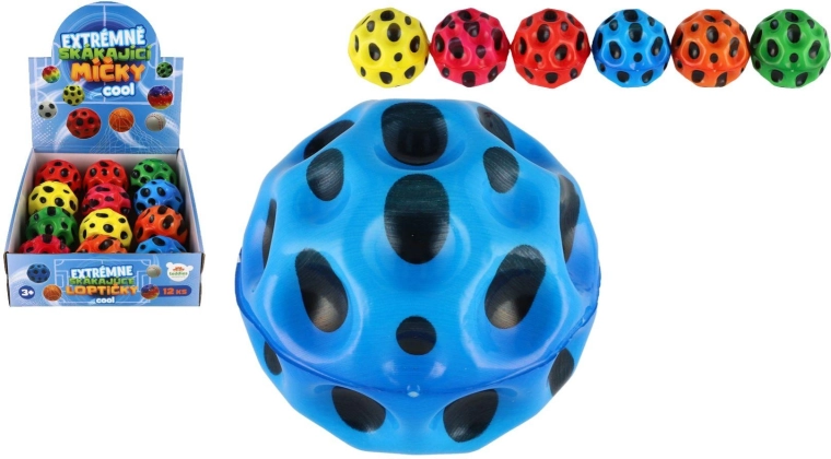 Balle rebondissante extrême en mousse « météorite » 6 cm