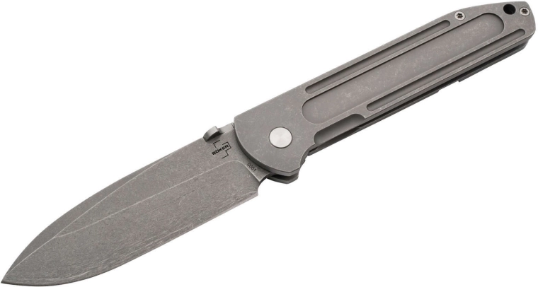 Böker Plus Evade couteau de poche 9 cm avec finition stonewash et clip