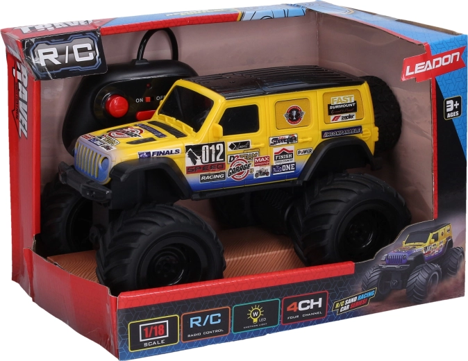Voiture RC tout-terrain télécommandée avec effets lumineux
