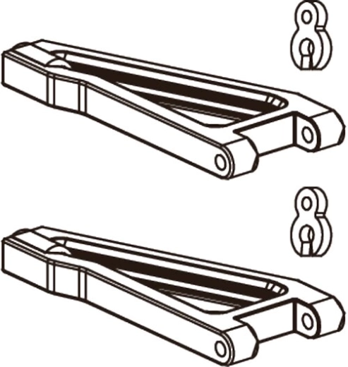 JAMARA bras de suspension supérieurs avant BL8 (gauche et droit), 2 pièces