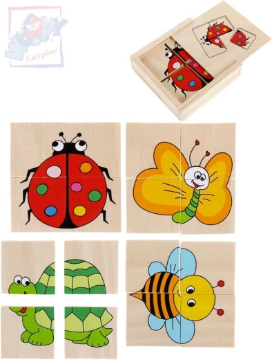 Puzzle petits animaux – set de 4 pcs