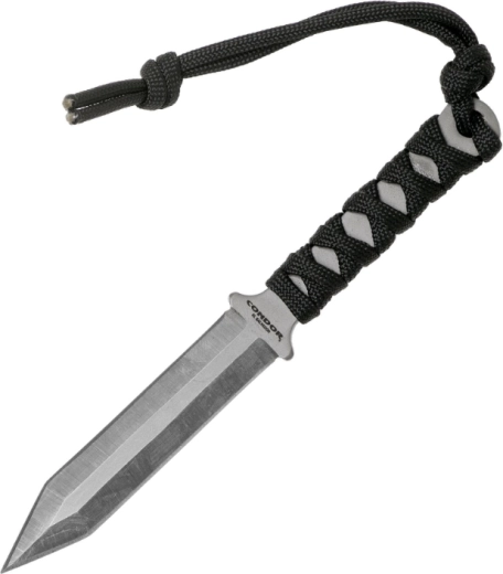 Couteau de cou Condor Gladius 8 cm avec paracorde et étui plastique