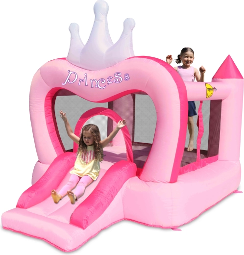 Happy Hop château gonflable avec couronne pour princesses