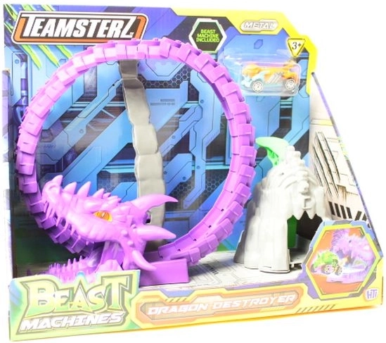 Circuit Teamsterz Dragon Destroyer avec petite voiture