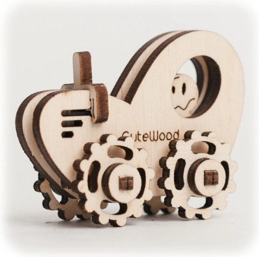 CuteWood puzzle 3D en bois tracteur