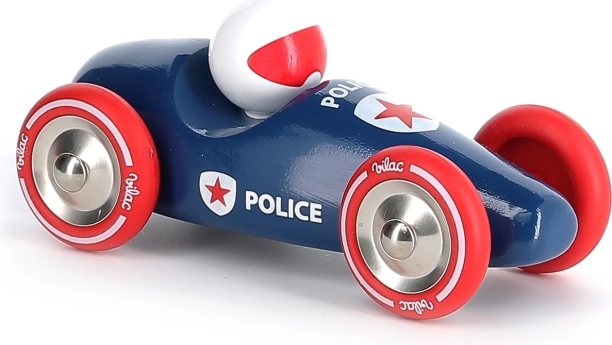 Voiture de course policière Vilac pour enfants