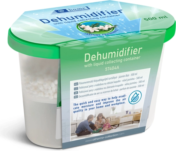 Absorbeur d'humidité avec réservoir pour liquide au parfum de jasmin 500 ml
