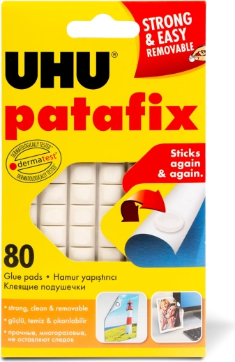 Gomme adhésive blanche Patafix, 80 pièces
