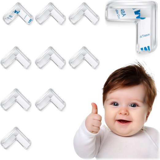 Protections d’angles transparentes RICOKIDS, 10 pcs