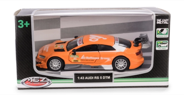 Modèle de voiture en métal Audi RS 5 DTM 1:43 avec portes ouvrantes