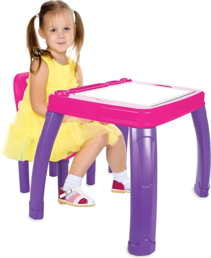 Table et chaise pour enfant Jamara Lets Study rose