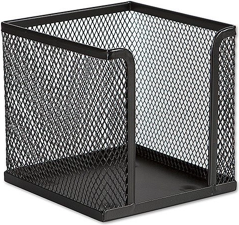 Support métallique pour mémos, noir