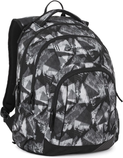 Bagmaster Lincoln sac à dos étudiant noir-blanc