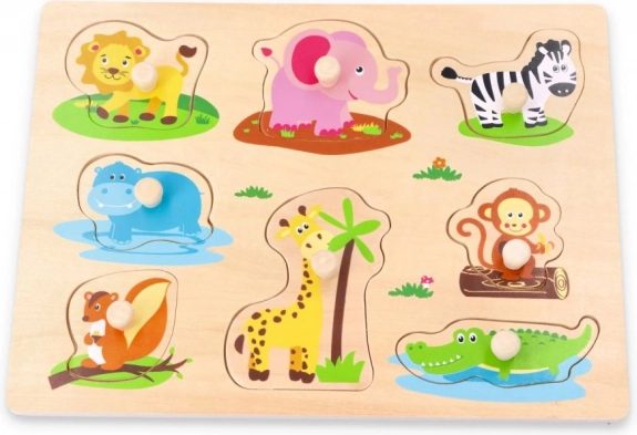 Planche de puzzle en bois Jungle