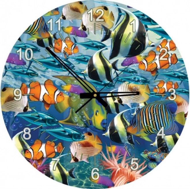 Puzzle horloge Monde des poissons marins 570 pièces