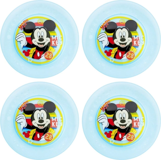 Set d’assiettes pour enfants Mickey Mouse (4 pièces)