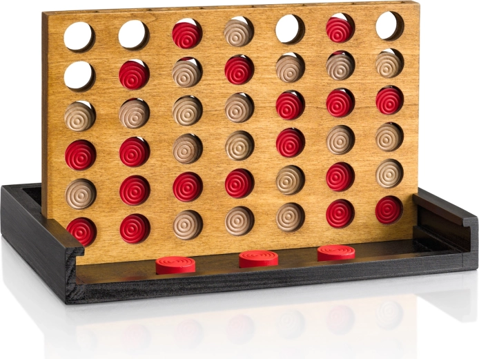 Jeu stratégique en bois Puissance 4