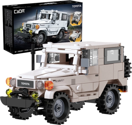 Maquette CaDA Toyota Land Cruiser FJ40 à l'échelle 1:24, 374 pièces