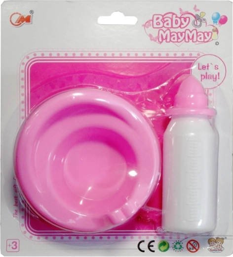 Biberon et petit pot – jouet de soins pour poupées