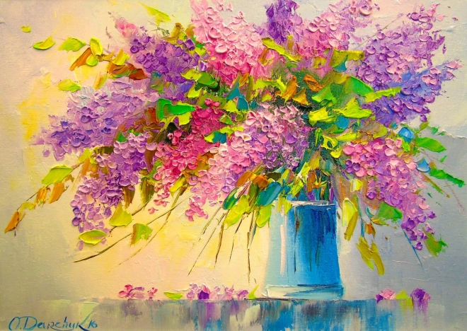 Puzzle Bouquet de lilas 1000 pièces