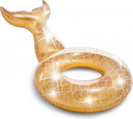 Boule gonflable en forme de nageoire avec paillettes