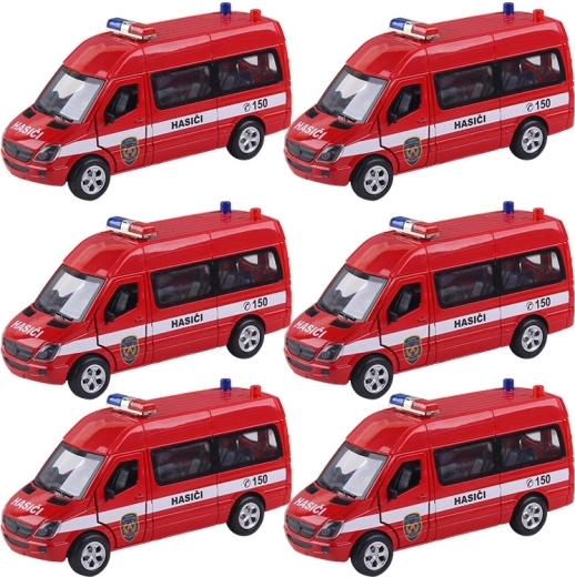 Camion de pompiers en métal Mercedes‑Benz 1:32 avec lumières et sons