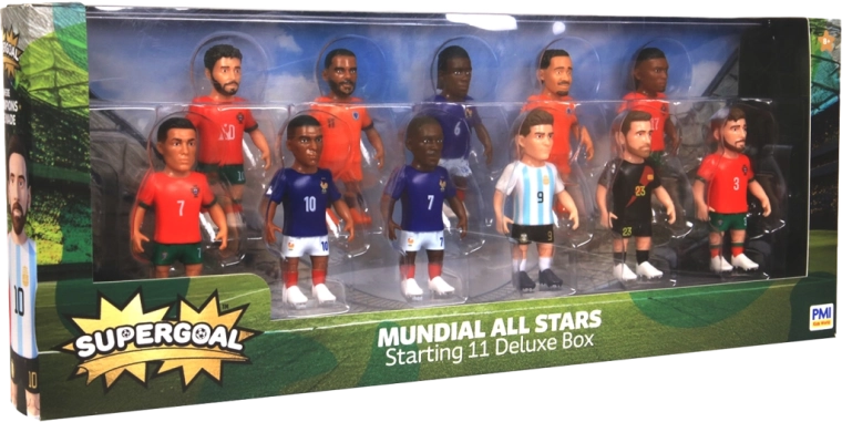 Figurines de footballeurs Supergoal Deluxe Box 11 pièces