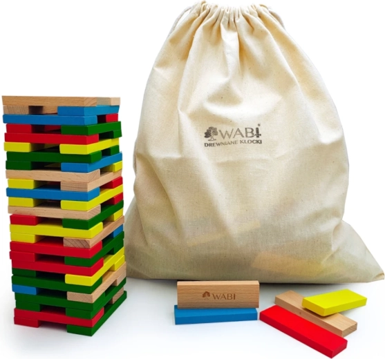 Plaquettes de construction en bois WABI Planks 8 cm – coffret de 200 pièces