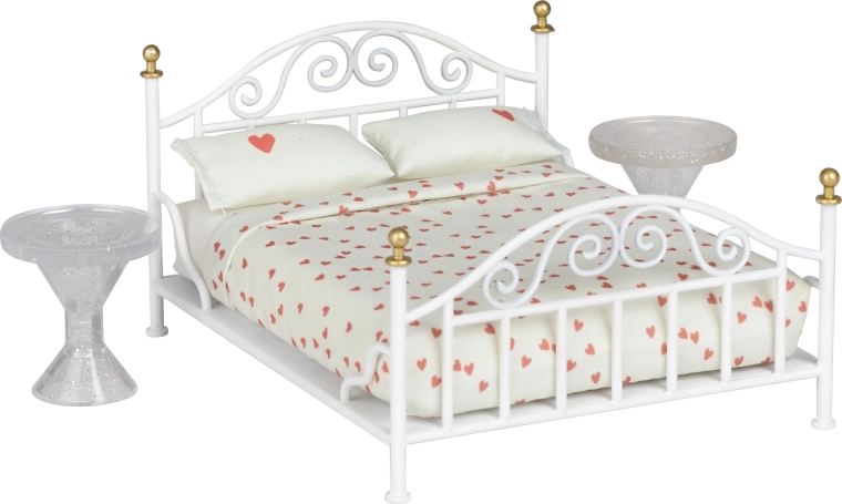 Mobilier de chambre luxueux Lundby pour maison de poupée