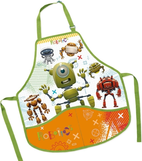 Tablier de travail pour enfant Robots 50 × 55 cm - 1 pièce