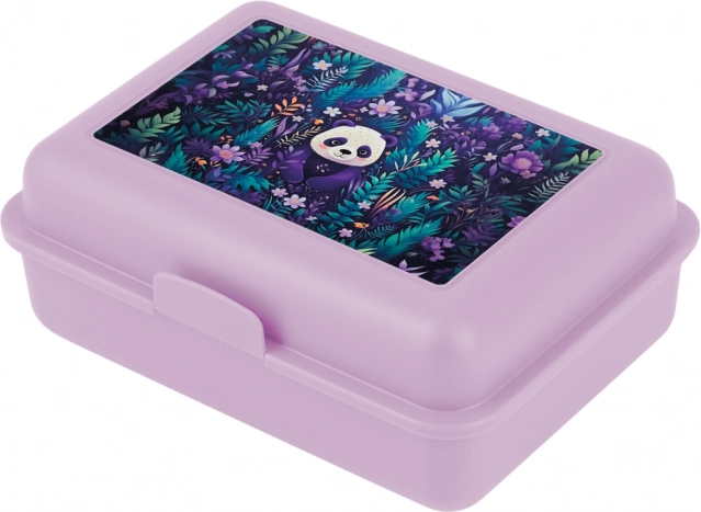 Boîte à goûter motif jungle et panda
