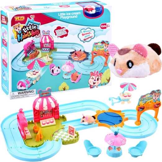 Piste de glace interactive avec hamster et accessoires