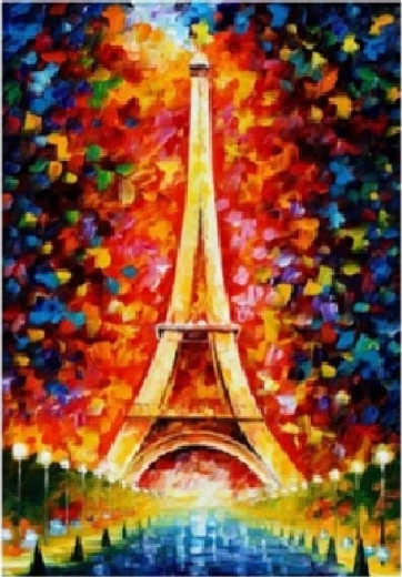 Peinture diamant Tour Eiffel 30 × 40 cm NORIMPEX