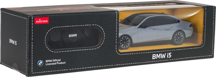 Voiture BMW i5 radiocommandée Rastar à l’échelle 1:24, rouge