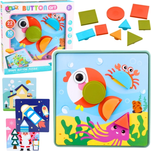 Puzzle géométrique créatif – mosaïque éducative pour enfants (35 pièces)