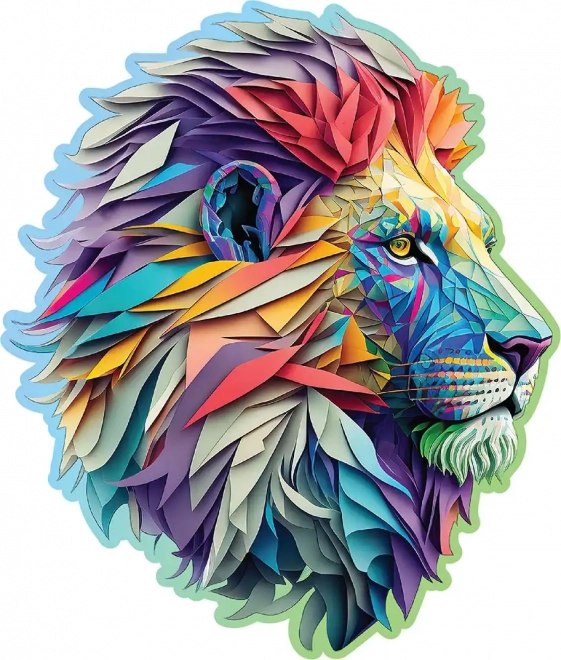 Puzzle en bois Lion moderne 250 pièces WOODEN CITY