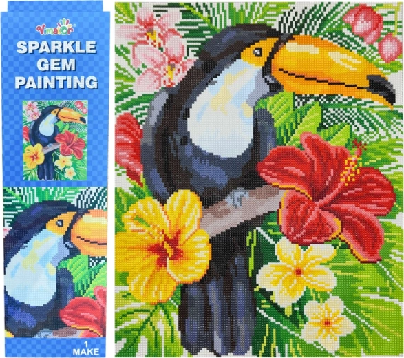 VIMALOR Peinture diamant Toucans 34x43 cm