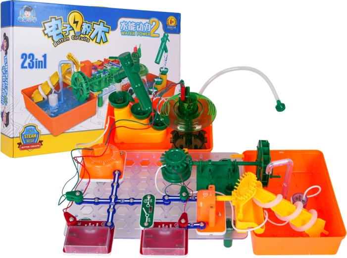 Kit créatif et éducatif STEAM – modèles hydrauliques (101 pièces)